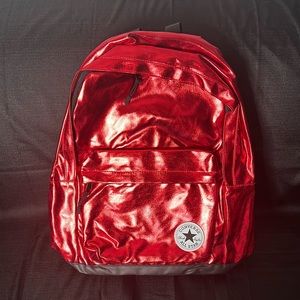 Converse All Star “Chuck Taylor” 2 Pocket Backpack (Enamel Red) - New